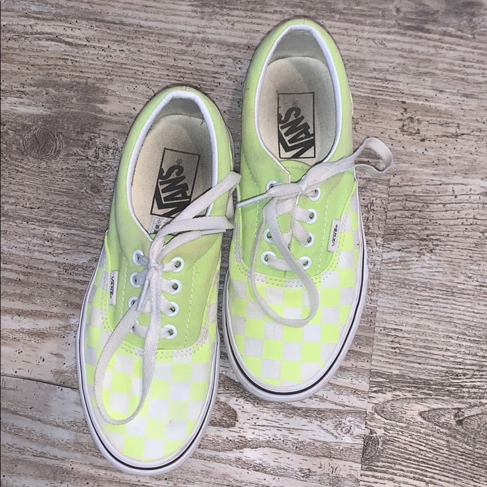 Neon green vans